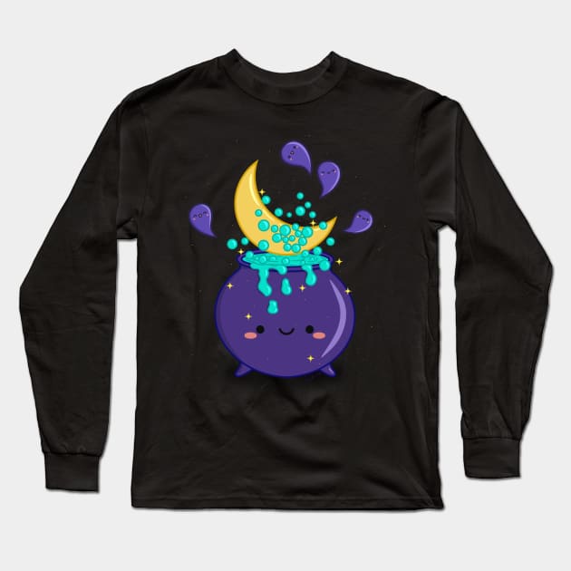 Magic cauldron Long Sleeve T-Shirt by Pudraws 